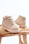 Detské izolované topánky ľahkých béžových topánok Dexter