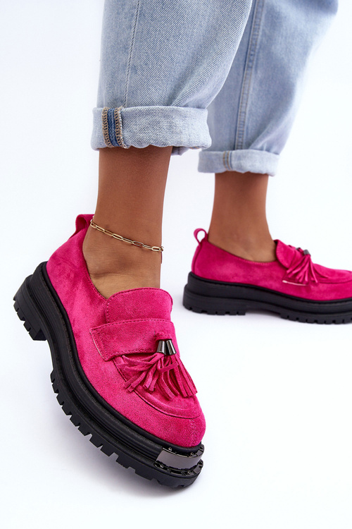 Dámské semišové mokasíny Fuchsia Ramvli