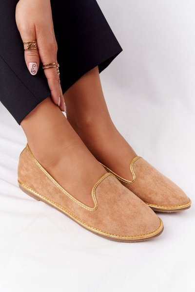 Dámské Semišové Mokasíny Lu Boo Camel