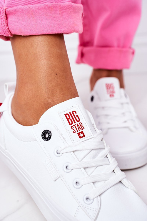 Dámské Kožené Tenisky BIG STAR GG274160 Bílé