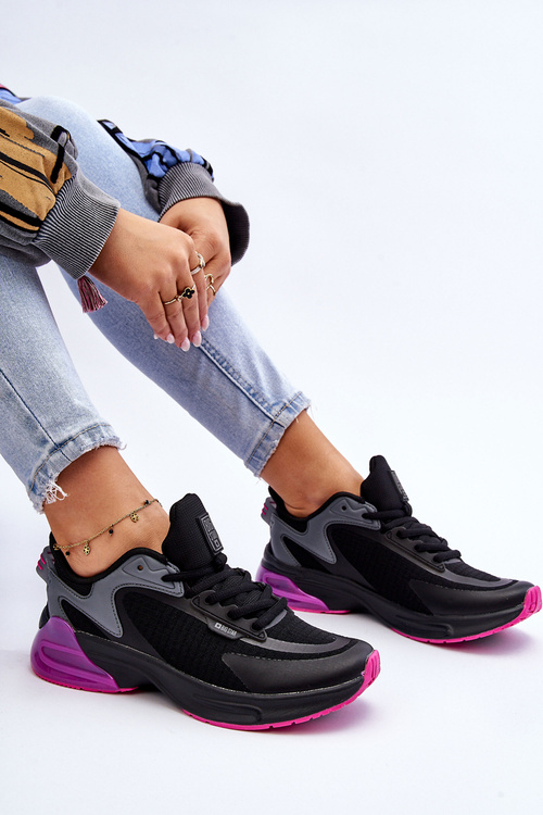 Pohodlné sportovní boty Memory Foam System Big Star LL274335 Cerne