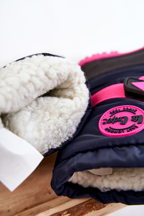 Dětské zateplené sněhule Lee Cooper LCJ-21-44-0522 Fuchsie