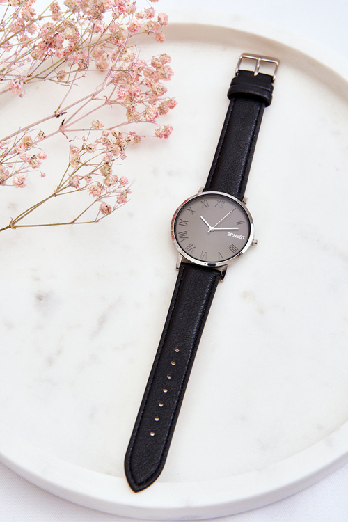 Dámské hodinky ERNEST s analogovým řemínkem černe