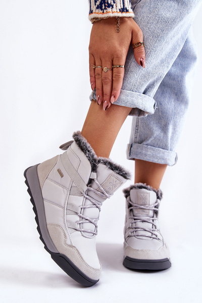 Dámské zateplené sněhule Cross Jeans KK2R4015C šedá