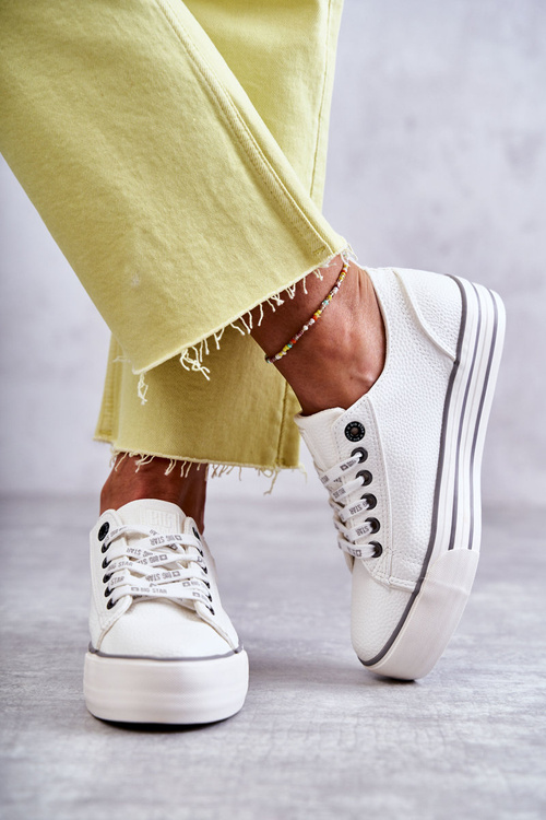 Nízké dámské tenisky Big Star KK274014 Bílé