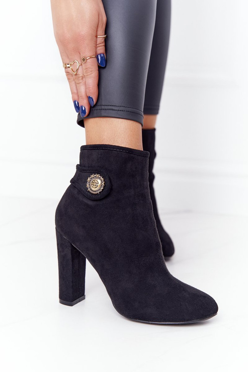 Klasické Boty Na Soupku Lu Boo Černé