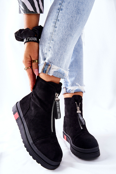 Dámské Kotníkové Boty Na platformě Černá Charlee