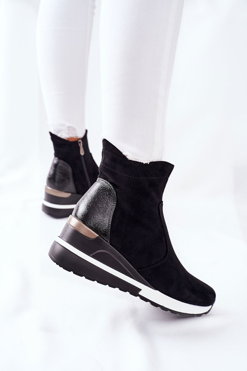 Dámske topánky na klinoch čierny Greenfort