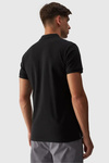 Pánska Polo Tričko Regular S Logom 4F Čierne 4FWMM00TPTSM316-20S