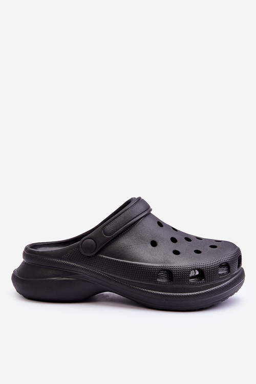 Pěnové Sandály Crocs Na Robustní Podrážce Černe Katniss