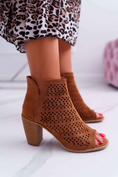 Dámské Kotníkové Cowgirl Camel Matty2