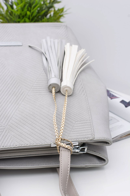 Women Gray Bag Shopper Monnari Sack