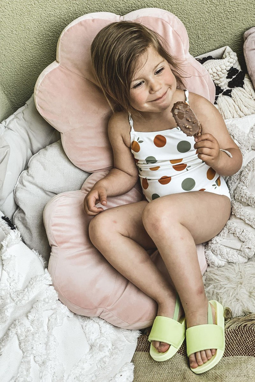 Detský gumový limetkový klapky plavec