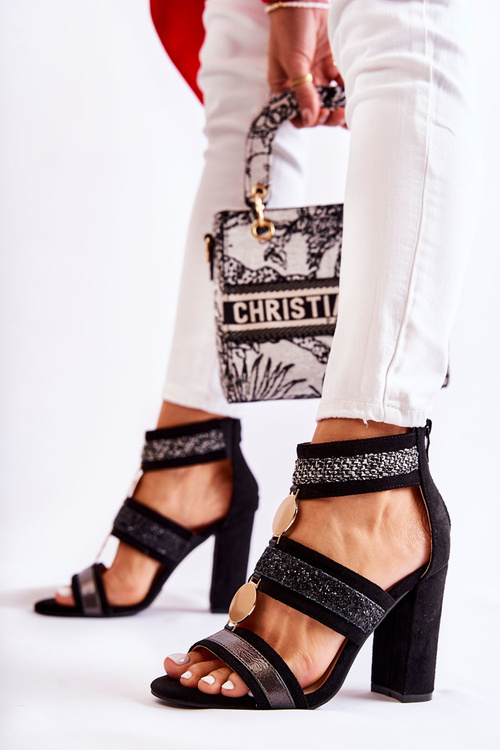 Ženské čierne Laurita podpätky