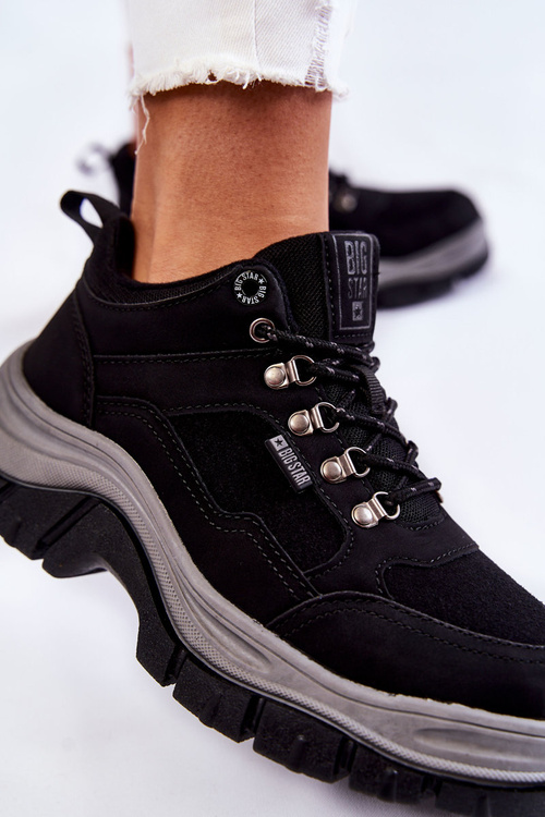 Dámska trekkingová topánka Pamäť pena Veľká hviezda KK274364 čierna