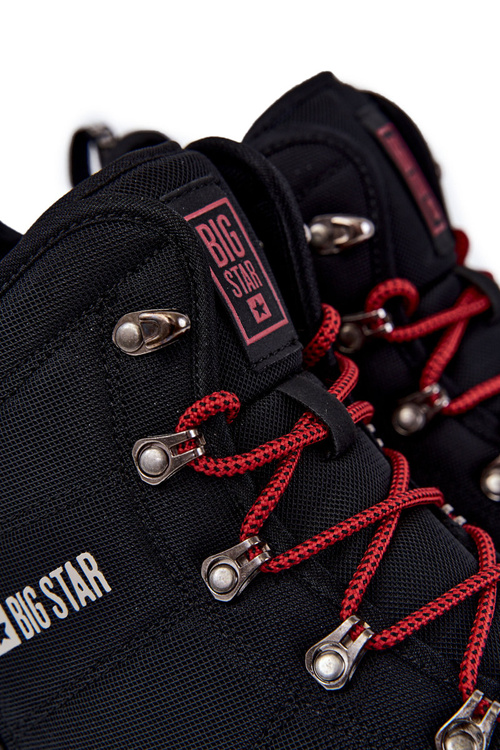 Pánska trekkingová obuv Pamäť pena Veľká hviezda KK174112 čierna