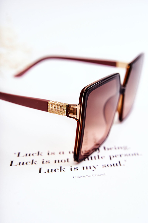 Dámské sluneční brýle Square V130032 Hnědofialová