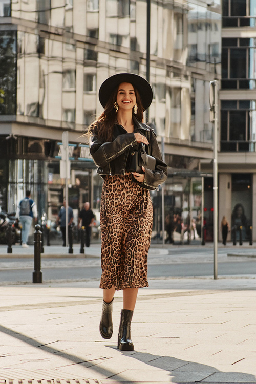 Kožené dámské botky na podpatku zateplené D&A JC42-37 Černé