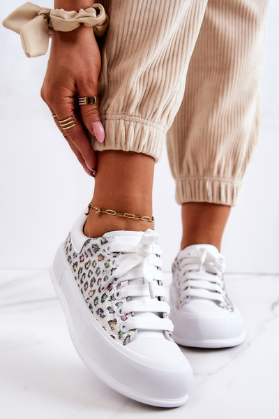 Dámske tenisky na platforme Goe JJ2N4075 White