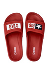 Pánska veľká hviezda DD174702 Red Flip -flops