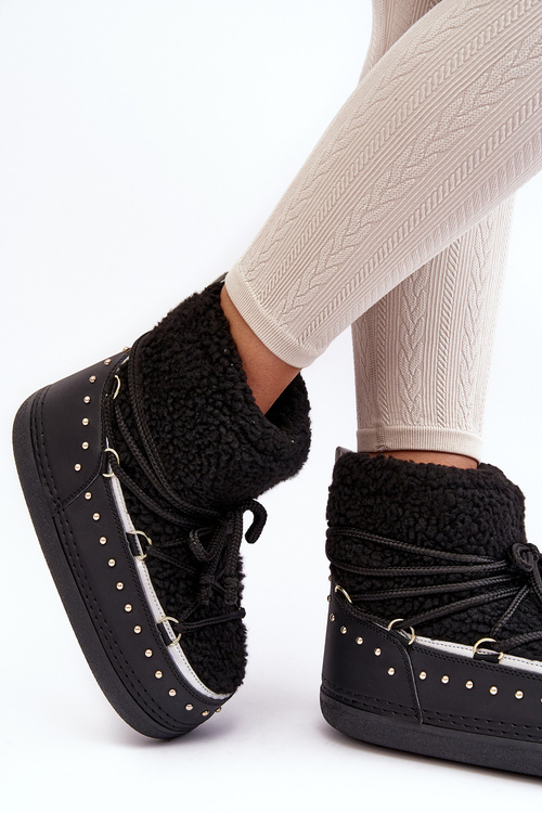 Dámské zateplené zimní sněhule černé Rohes