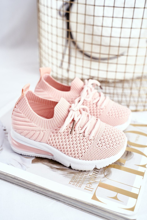 Detská športová topánka čipka -ružová Lena