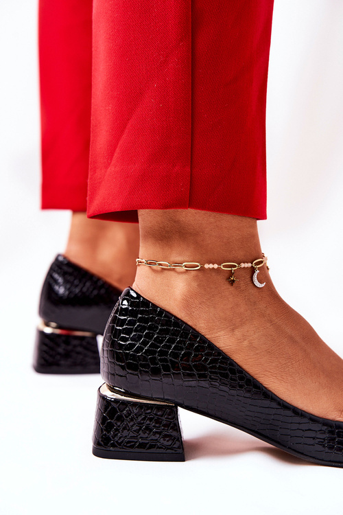 Lodičky Hadí Lewski 3118 Černé