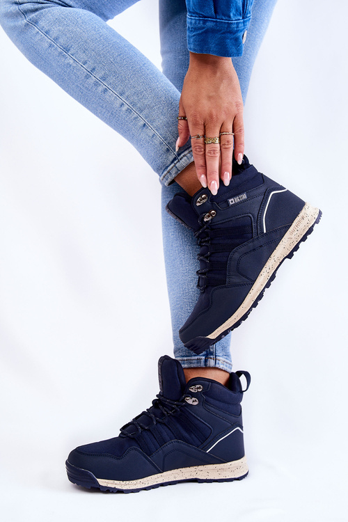 Dámska vysoká hviezda Trekking topánky Veľká hviezda KK274611 NAVY BLUE