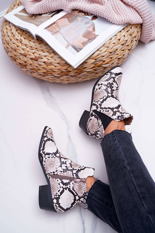 Dámska plochá kožená hadová kožená koža