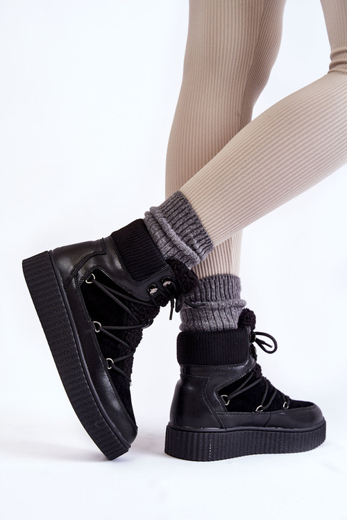 Dámske snehové topánky LA.FI 280072B-QN Čierna