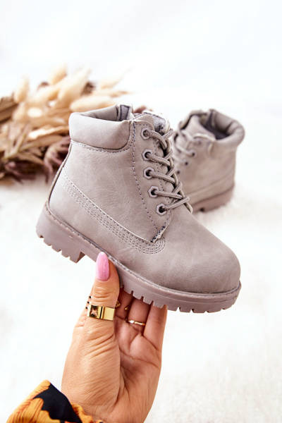 Dětské Boty Se Zipem Šedé Dexter