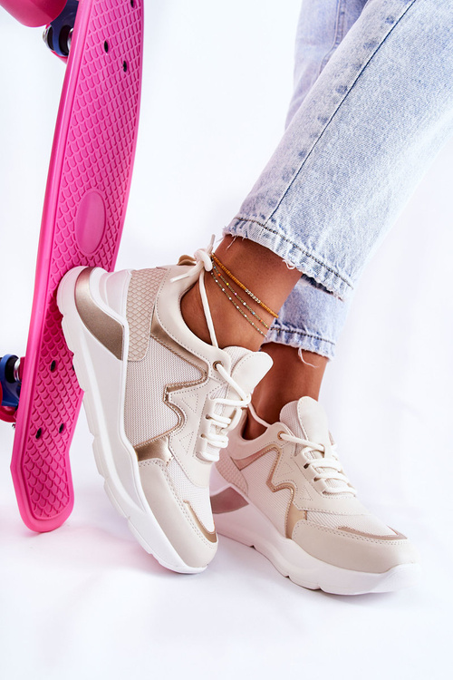 Dámske módne tenisky ľahké béžové béžové allie