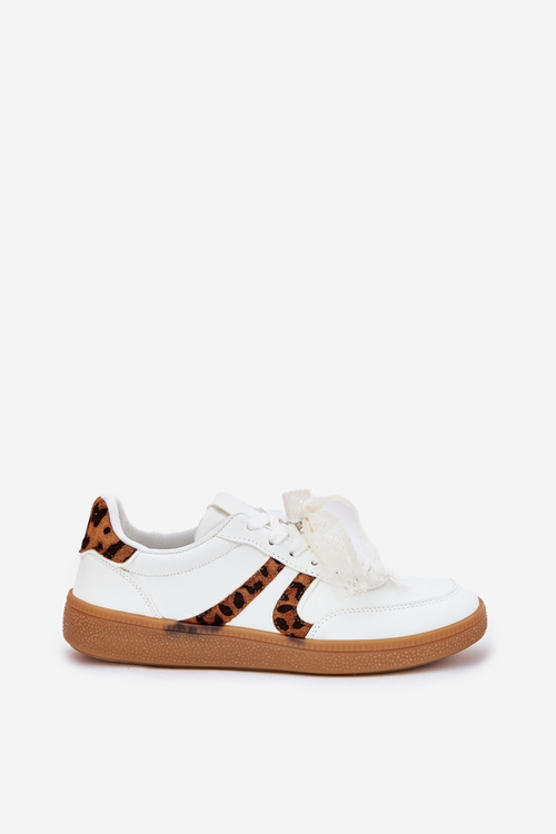 Nízke Dámske Tenisky S Čipkou Panther Biele Zielle