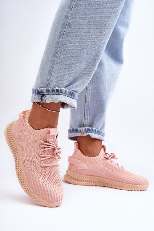 Dámsky sklz -ružové športové topánky si všimnú