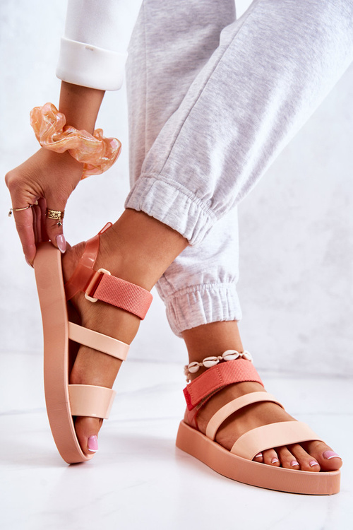 Voňavé gumové sandály se suchým zipem ZAXY HH285288 Orange