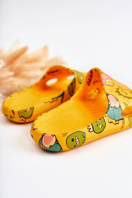 Ľahké detské flip -flops oranžové astro