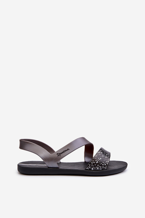 Dámské sandály 82429 Ipanema Vibe Sandal Fem Černo-stříbrné