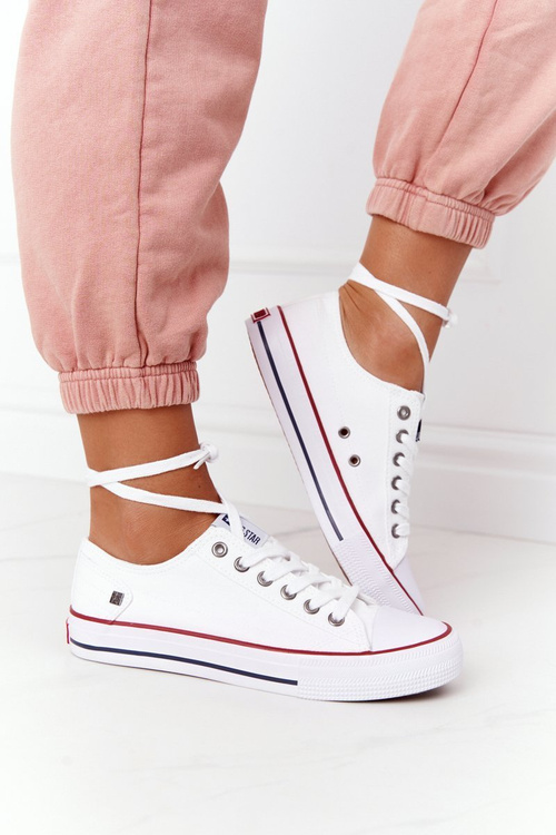 Dámské Klasické Nízké Tenisky Big Star DD274336 Bile