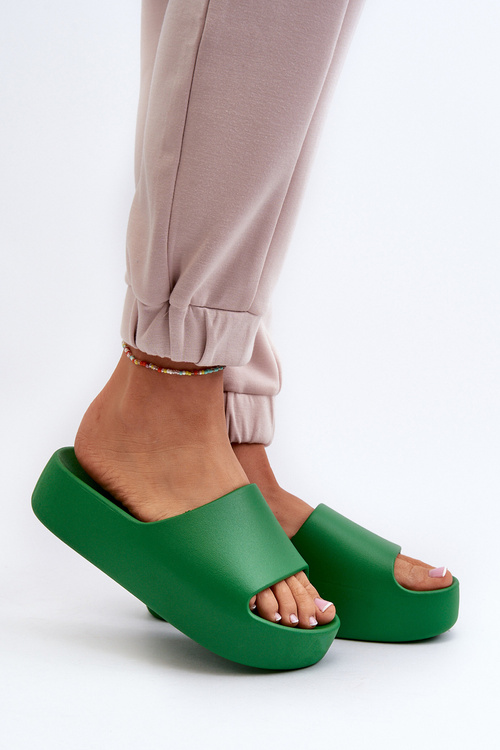 Dámske papuče s hrubou podrážkou béžové Oreithano