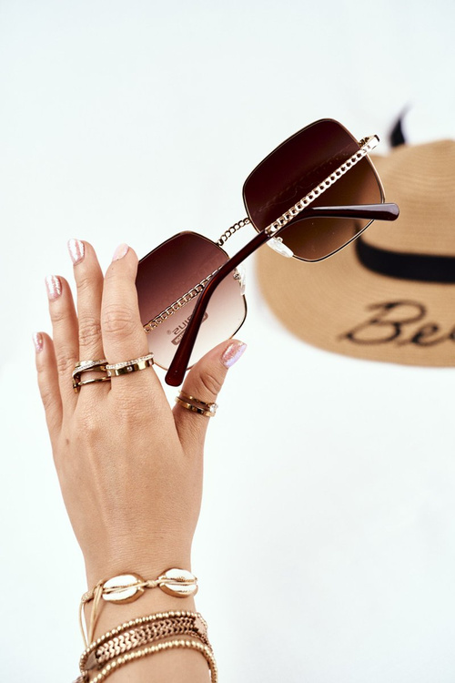 Sluneční Brýle Prius PRE-14 Zlaté Zrcadlové Brýle