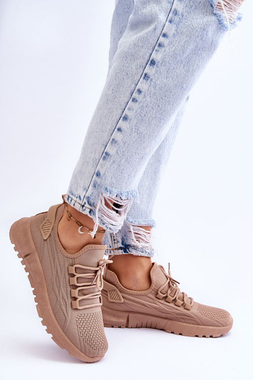 Dámská nazouvací sportovní obuv Tenisky Tmavě béžove Rosett