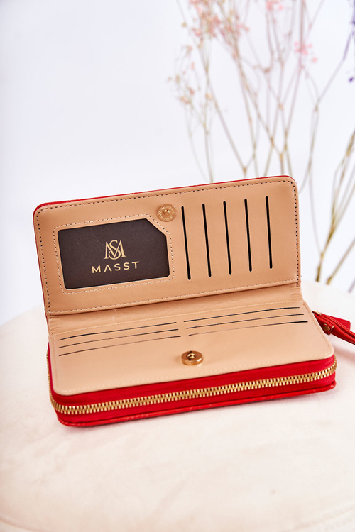 Dámska veľká peňaženka s dekoráciou Red Fabio