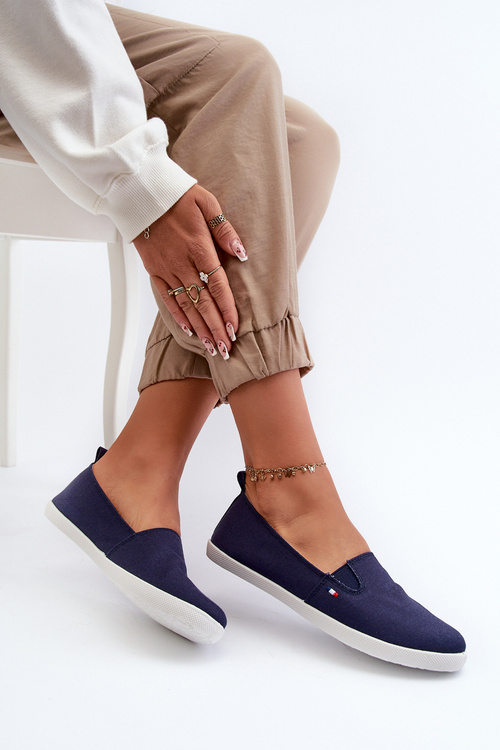 Dámské námořnické slip-on tenisky modré Adrancia