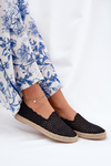 Dámské Espadrilky S Pletením Vinceza 13625 Černé