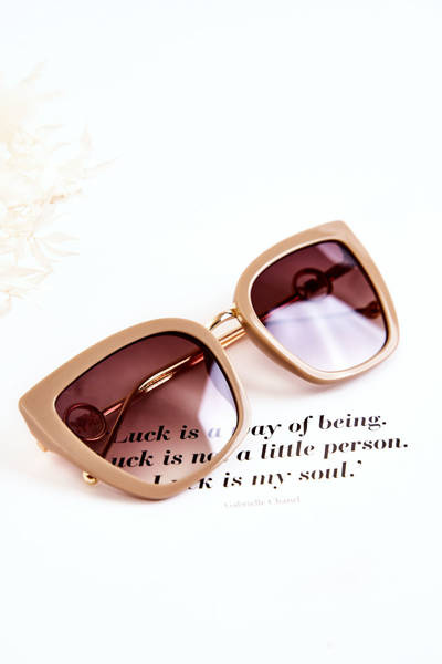 Dámske slnečné okuliare mačky oči M2351 béžová