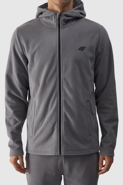 Pánsky Polar S Kapucňou Regular 4F Šedý 4FWMM00TFLEM290-25S