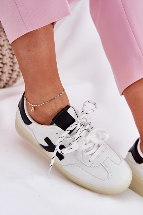 Nízke Dámske Športové Topánky Biele Zelevelis