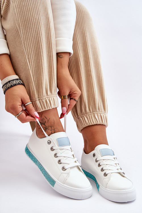 Dámské nízké tenisky bílo-Modre Demira