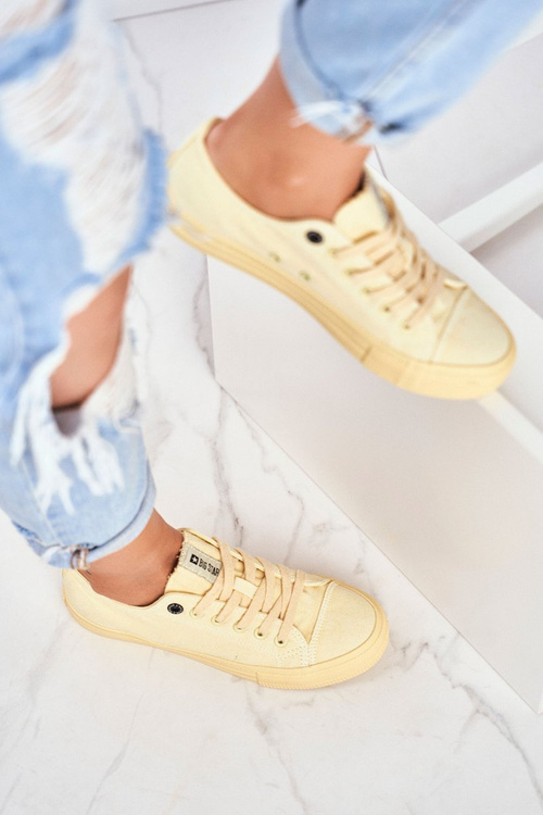 Dámske nízke tenisky Big Star DD274441 žlté