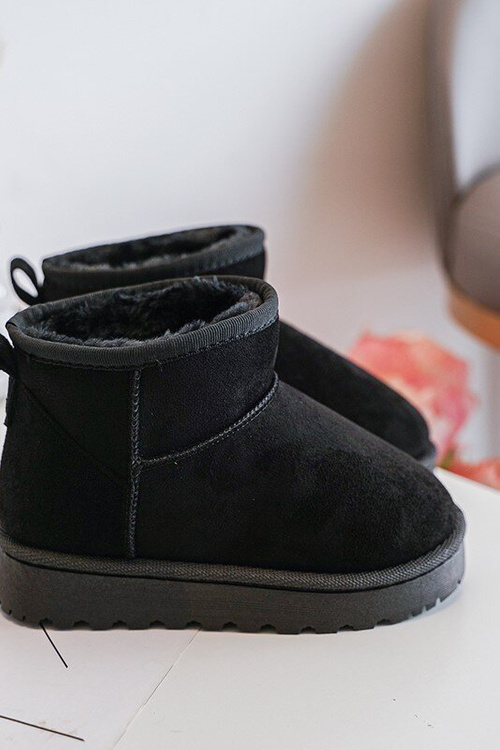 Detské snehové topánky izolované čierna Nallita